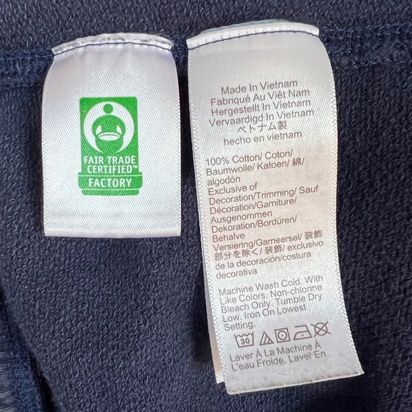 JCrew Cotton Lounge Short with Drawstring, Navy Blue, Size S - Picture 5 of 5